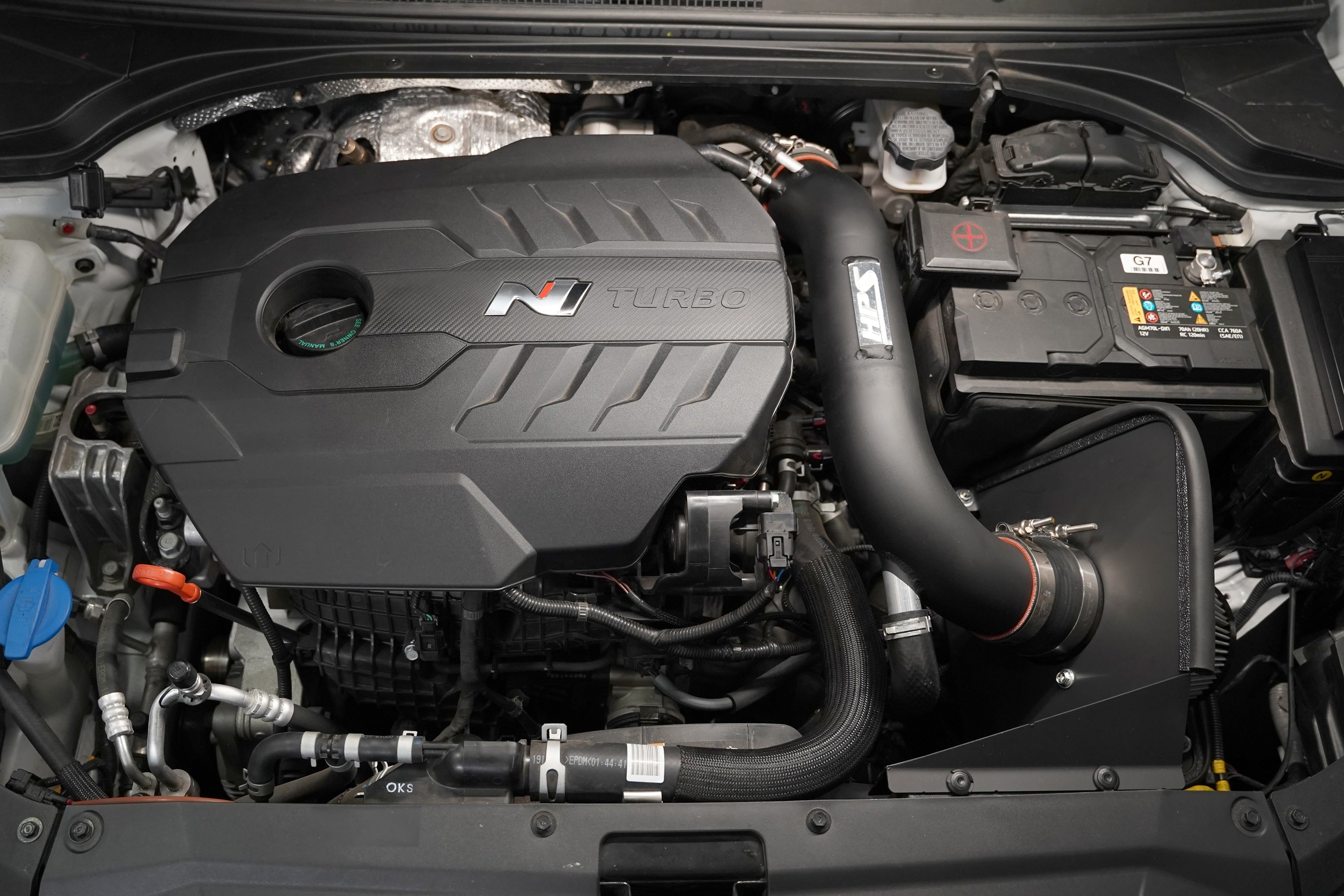 HPS Air Intake Kit Hyundai 2019-2022 Veloster N 2.0L Turbo, Includes Heat Shield, 827-713