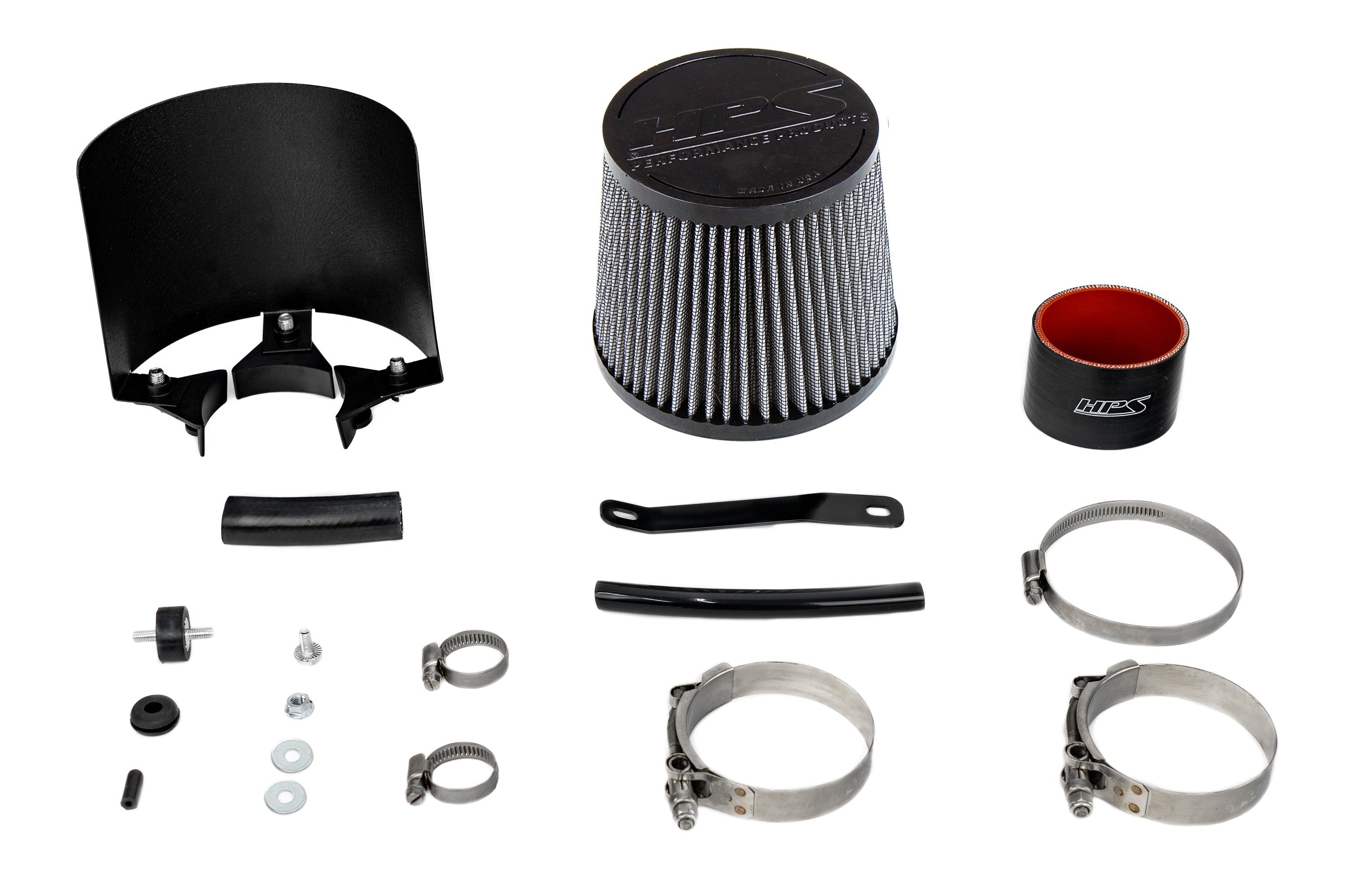 HPS Air Intake Kit Acura 2002-2006 RSX Base 2.0L, Includes Heat Shield, 827-724