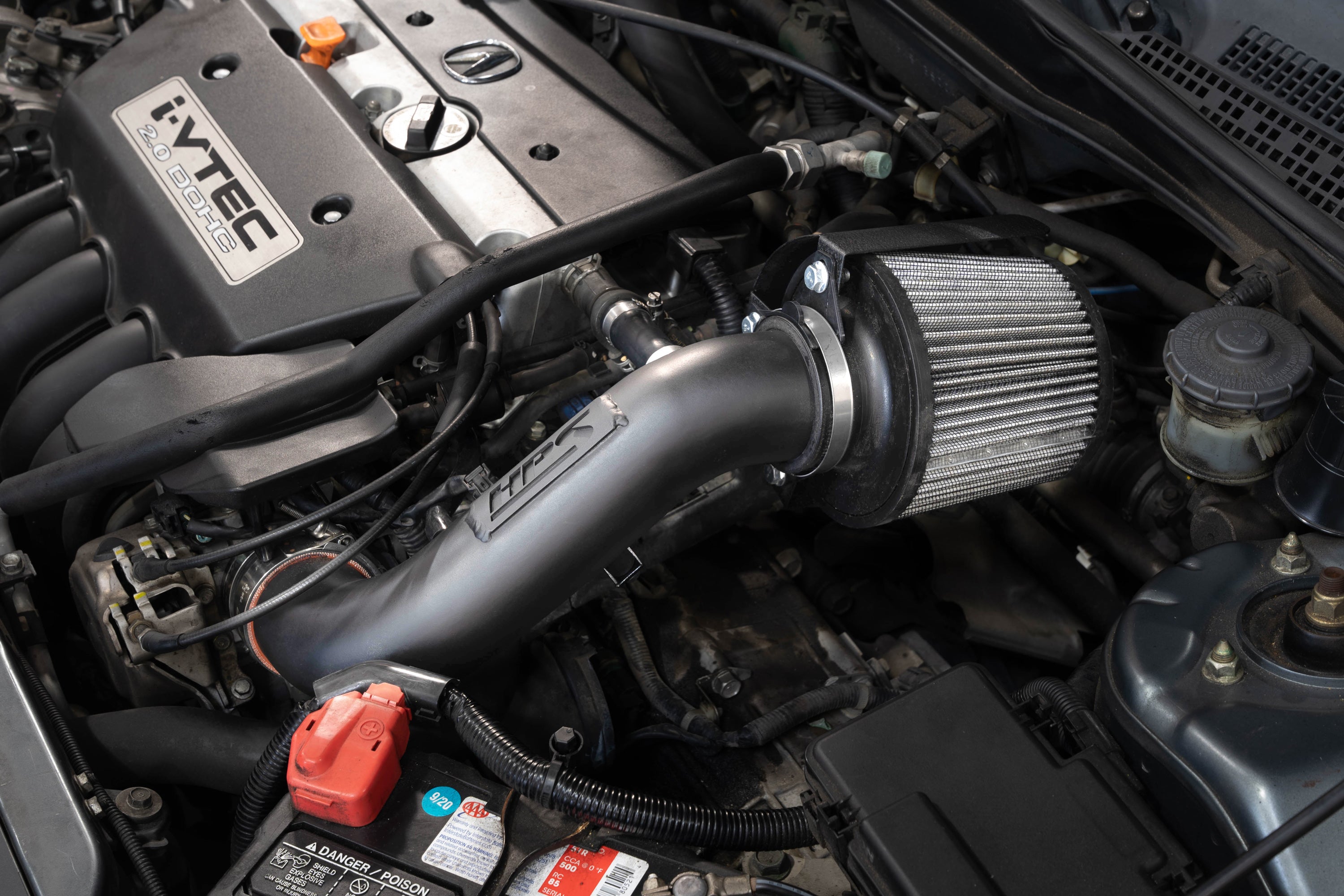 HPS Shortram Air Intake Kit 2002-2004 Honda CR-V 2.4L, Includes Heat Shield, 827-724
