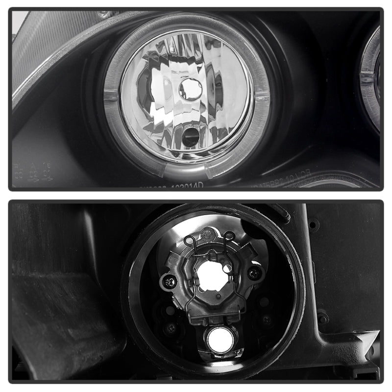 Spyder BMW E46 3-Series 02-05 4DR Projector Headlights 1PC LED Halo Blk PRO-YD-BMWE4602-4D-AM-BK 5042415