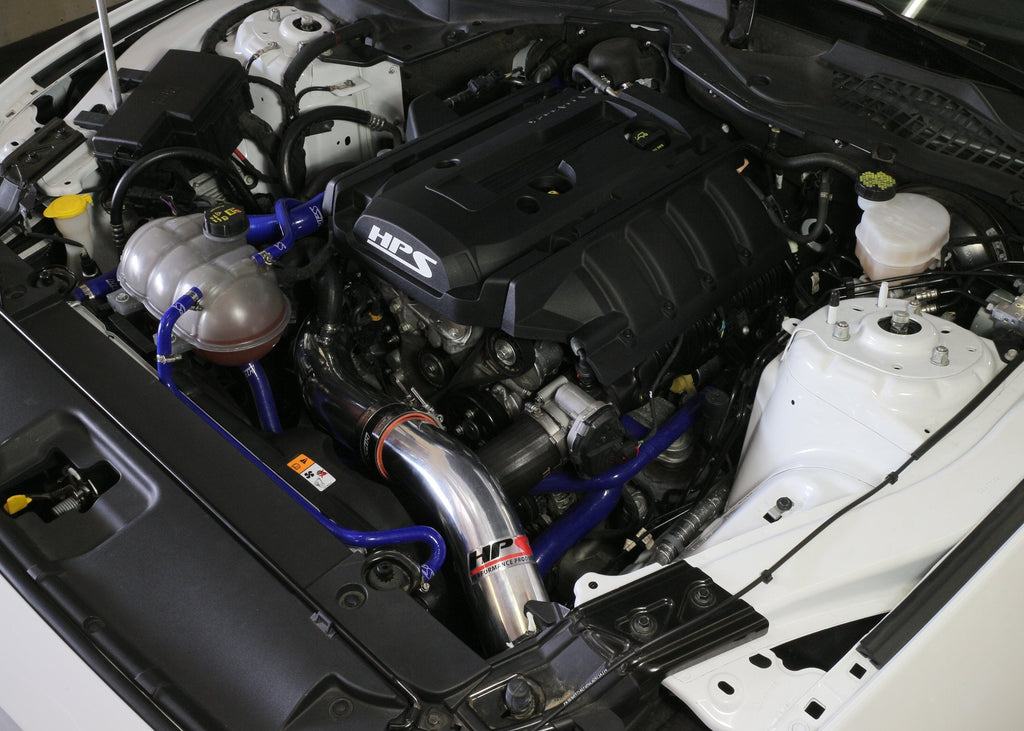 HPS Cold Air Intake Kit 2015-2017 Ford Mustang Ecoboost 2.3L Turbo, Polish