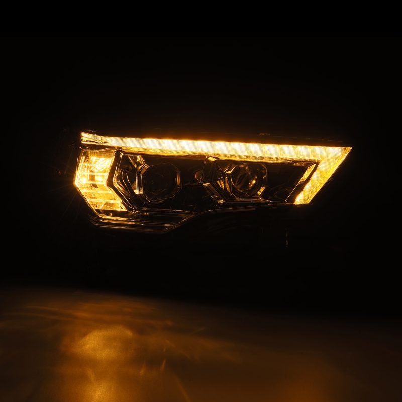 AlphaRex 14-22 Toyota 4Runner PRO-Series Projector Headlights Black w/Seq. Sig. + DRL 880815