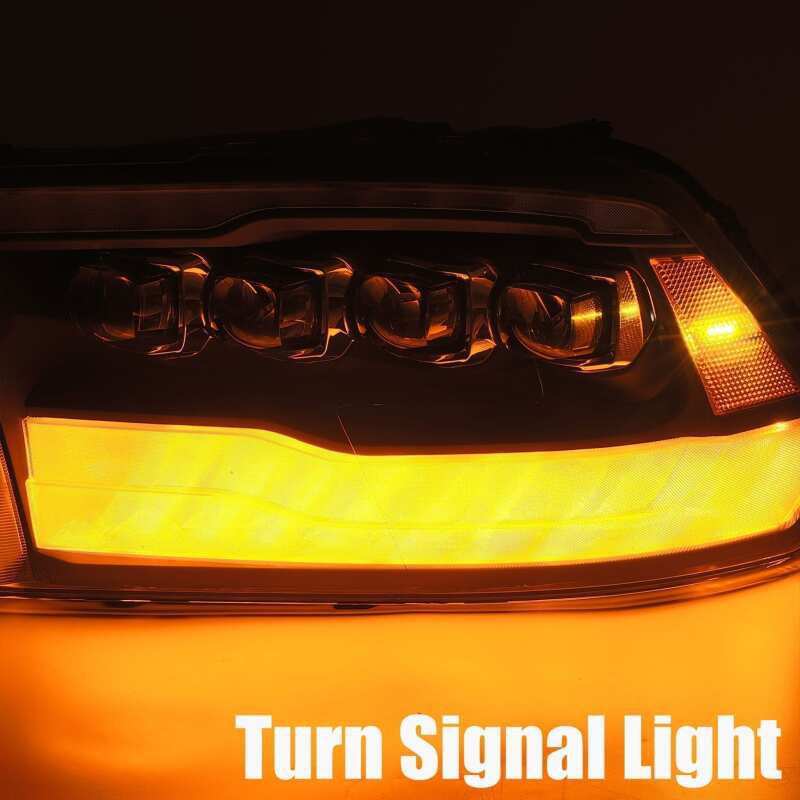 AlphaRex 09-18 Dodge Ram 1500HD NOVA LED Projector Headlights Plank Style Design Chrome w/DRL 880591