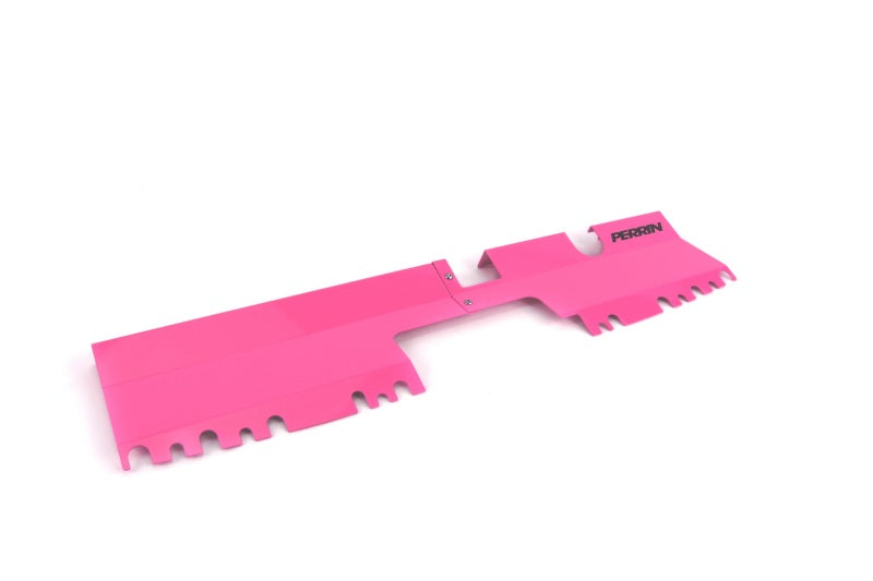 Perrin 15-21 WRX/STI Without OEM Intake Scoop 2pc Radiator Shroud Hyper Pink | PSP-ENG-512-2HP
