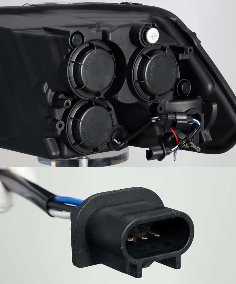 AlphaRex 09-18 Dodge Ram 1500HD PRO-Series Projector Headlights Plank Style Black w/Seq Signal/DRL 880597