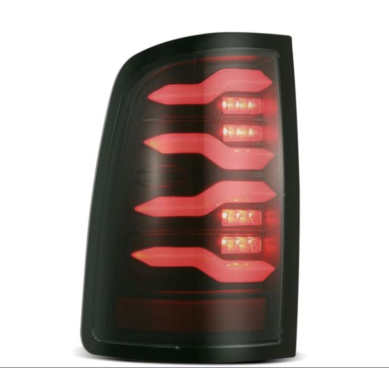 AlphaRex 09-18 Dodge Ram Luxx-Series LED Tail Lights Alpha-Black w/ Activation Light & Seq. Signal 640003