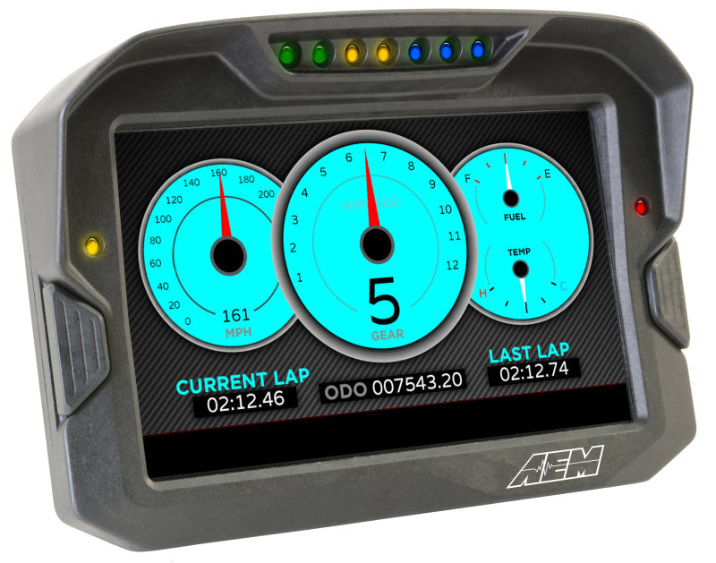 AEM Electronics Digital Dash, CD-7G, Carbon Housing, GPS, CAN Bus, Kit