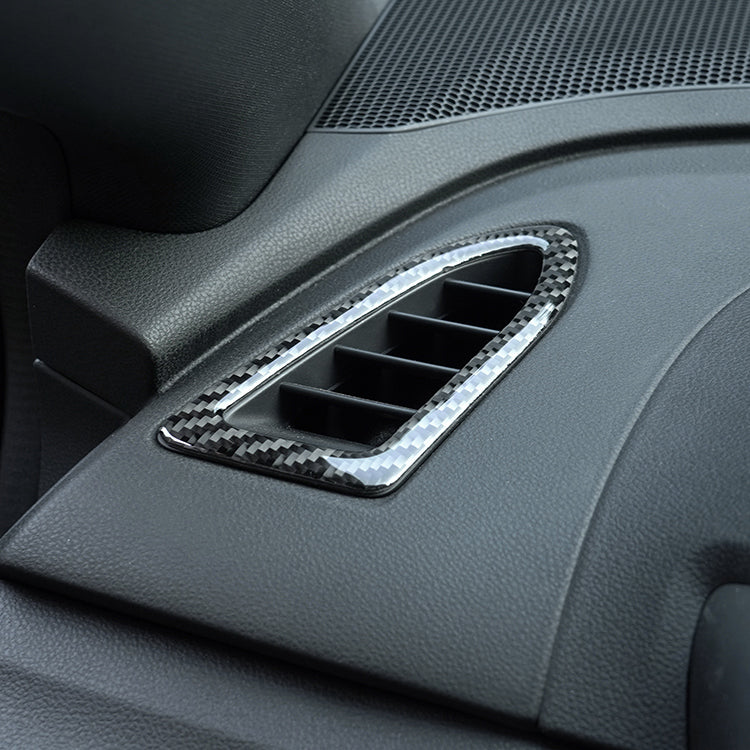 JDMuscle [22-25 WRX] P&S Series Carbon Fiber Dash AC Trim 2 PC | Black Carbon Fiber/ Red Carbon Fiber