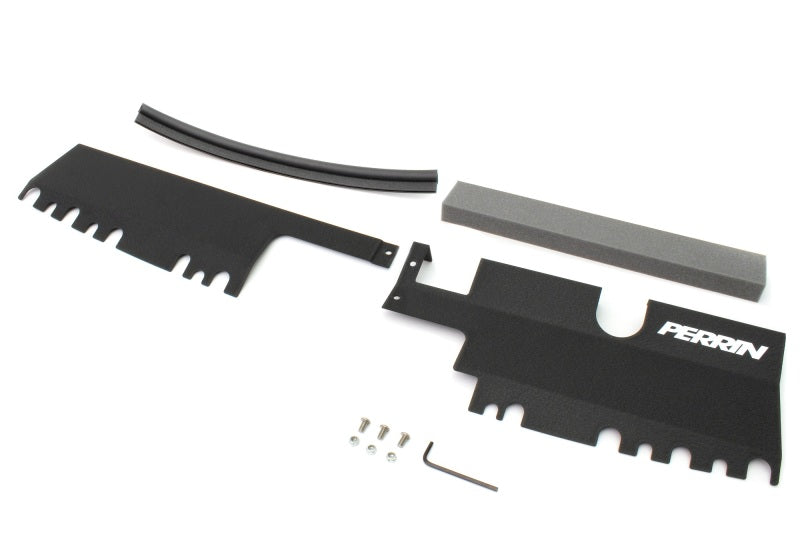 Perrin 15-21 WRX/STI Radiator Shroud | With OEM Intake Scoop - Black