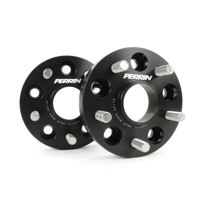 PERRIN Wheel Spacer Set 5x120 27mm Pair Honda Civic Type R 2017+ | PHP-WHL-027BK