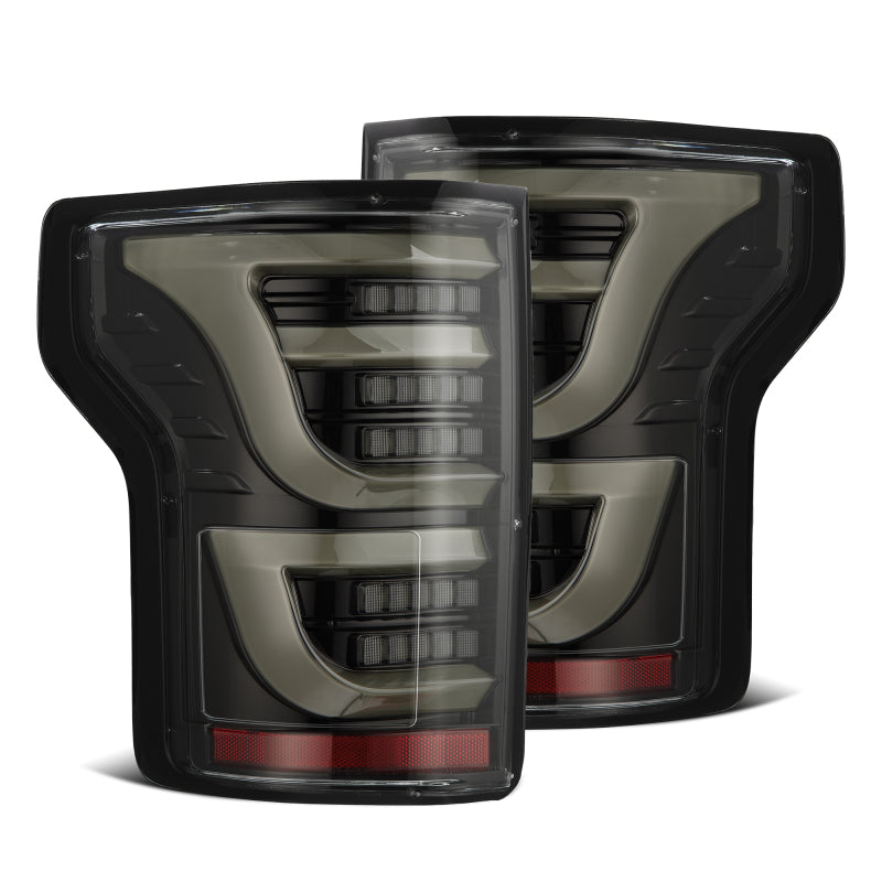 AlphaRex 15-20 Ford F150 Luxx-Series LED Tail Lights Alpha-Black 652030