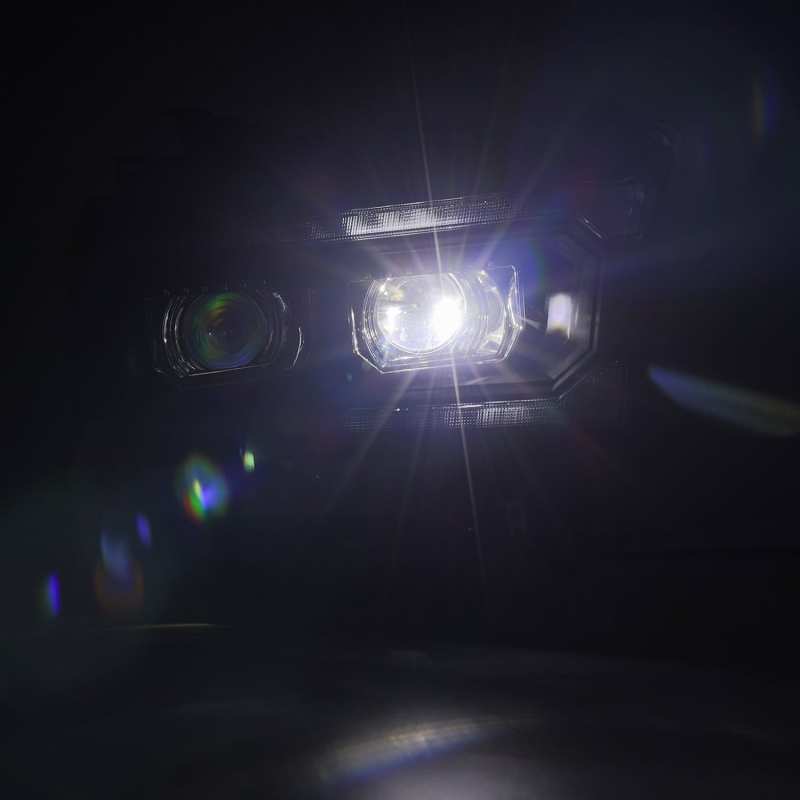 AlphaRex 19-21 Ram 2500 LUXX LED Proj Headlights Plank Style Black w/Activ Light/Seq Signal/DRL 880550