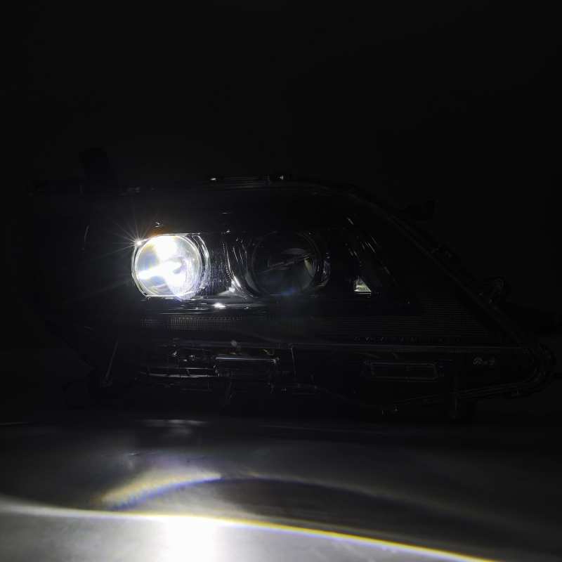 AlphaRex 11-21 Toyota Sienna LUXX LED Proj Headlights Plank Style Alpha Black w/Seq Signal/DRL 880765