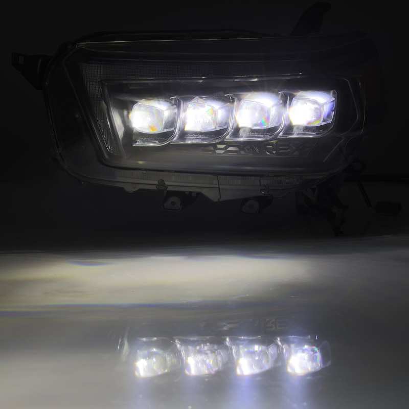 AlphaRex 10-13 Toyota 4Runner NOVA LED Projector Headlights Plank Style Black w/Seq Signal/DRL 880759