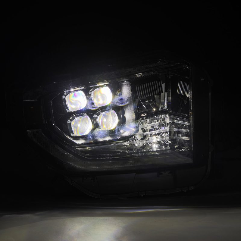 AlphaRex 14-21 Toyota Tundra NOVA-Series LED Proj Headlights Alpha-Blk w/Actv Light & Seq. Sig + DRL 880832