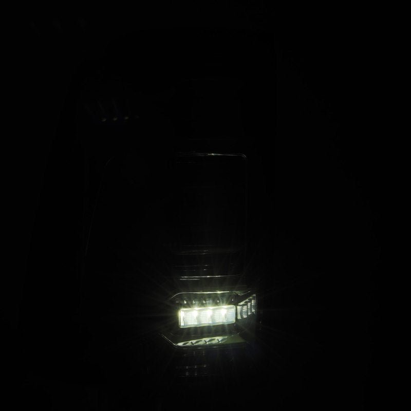 AlphaRex 19-21 Dodge Ram 1500 Luxx-Series LED Tail Lights Alpha-Black w/Activ Light/Seq Signal 640030
