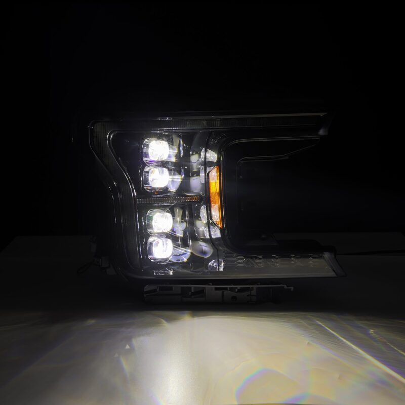 AlphaRex 18-20 Ford F-150 NOVA LED Proj Headlight Alpha Blk (14th Gen G2 Style) 880249