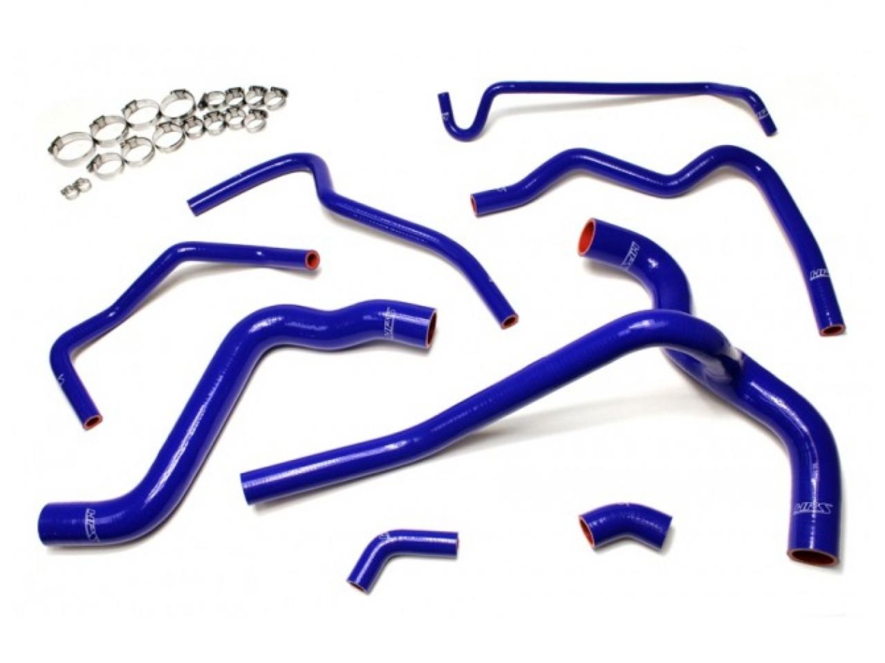 HPS Blue Reinforced Silicone Radiator and Heater Hose Kit Coolant Ford 05-10 Mustang 4.0L V6