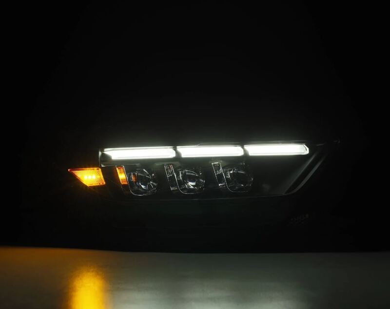 AlphaRex 15-17 Ford Mustang NOVA LED Proj Headlights Black w/Activ Light/Seq Signal/Switch DRL 880262