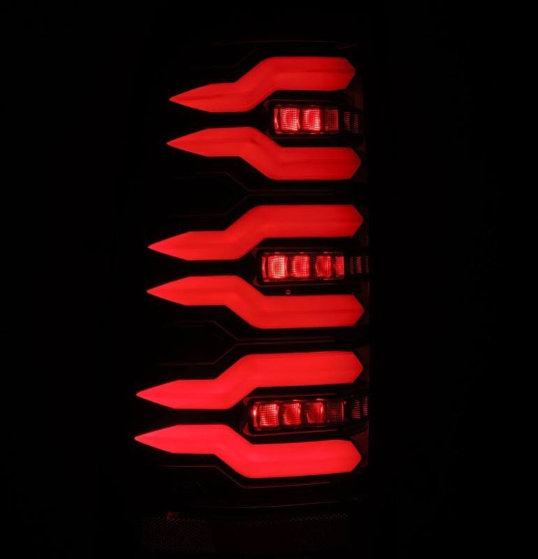 AlphaRex 99-06 Chevrolet Silverado/99-06 GMC Sierra LUXX-Series LED Tail Lights - Black 620006