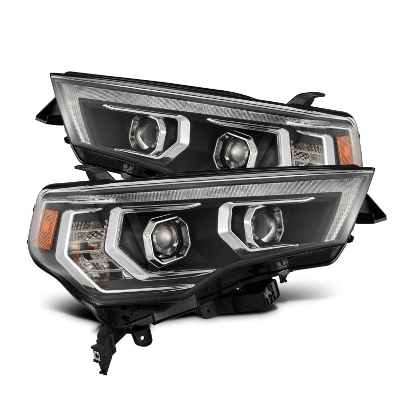 AlphaRex 14-22 Toyota 4Runner PRO-Series Projector Headlights Black w/Seq. Sig. + DRL 880814