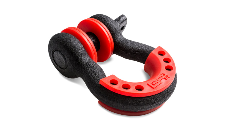 Body Armor 4x4 3/4in Black D-Ring with Red Isolators Single 3203