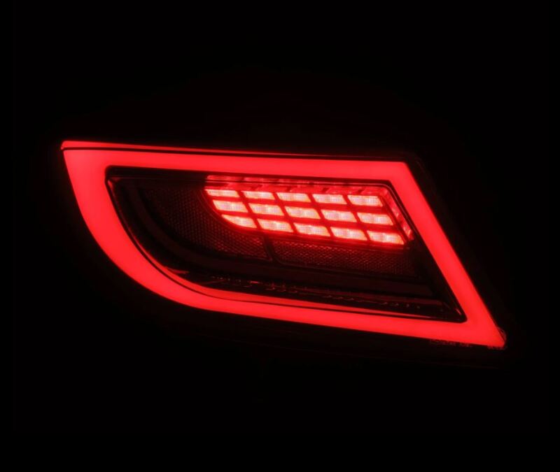 AlphaRex 22-24 Toyota GR86 LUXX LED Taillights Black Smoke 675020