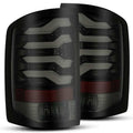 AlphaRex 14-18 GMC Sierra 1500 PRO-Series LED Tail Lights Jet Black 630010
