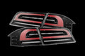 AlphaRex 12-21 Tesla Model S LUXX-Series LED Tail Lights - Black/Red 601130