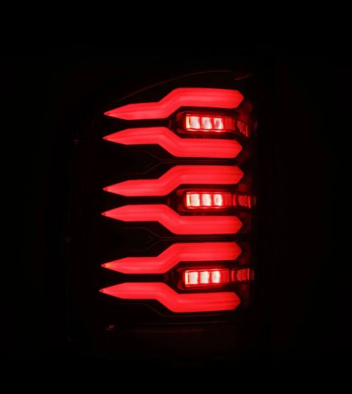 AlphaRex 07-13 Chevrolet Silverado 1500 (Ex. Hybrid Models) LUXX-Series LED Tail Lights Alpha-Black 620090