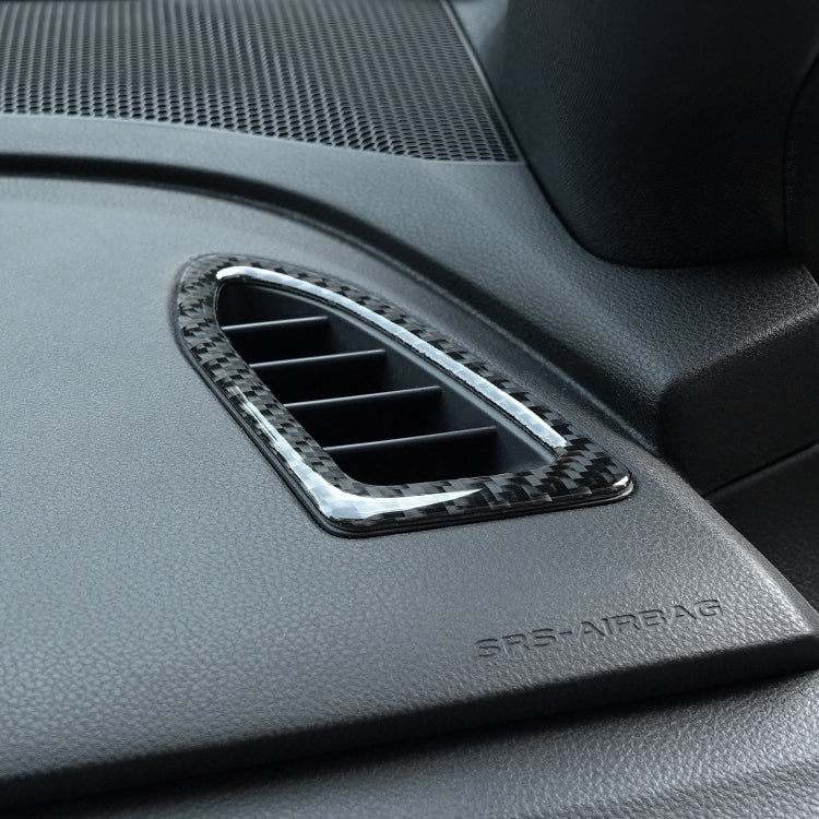 JDMuscle [22-25 WRX] P&S Series Carbon Fiber Dash AC Trim 2 PC | Black Carbon Fiber/ Red Carbon Fiber