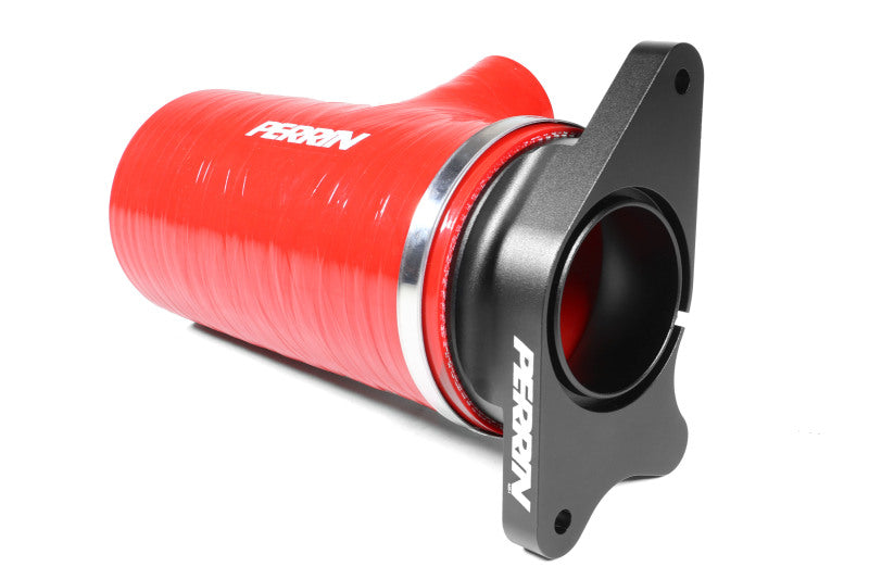 Perrin [22-24 WRX] Red 3in Turbo Inlet Hose w/ Nozzle | Short