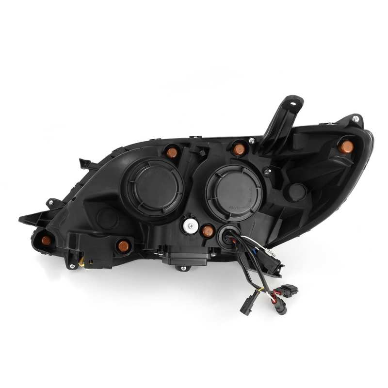 AlphaRex 11-21 Toyota Sienna LUXX LED Proj Headlights Plank Style Black w/Seq Signal/DRL 880766