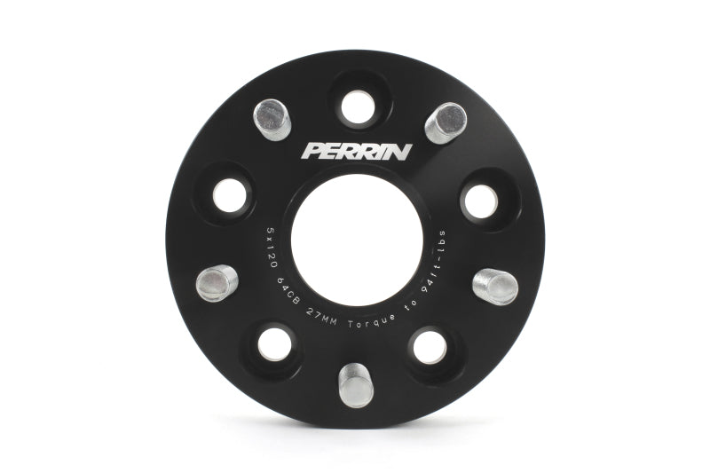 PERRIN Wheel Spacer Set 5x120 27mm Pair Honda Civic Type R 2017+ | PHP-WHL-027BK