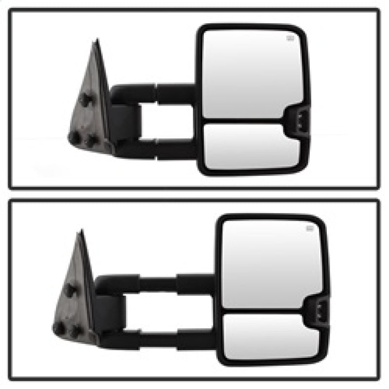 SPYDER xTune Chevy Silverado 99-02 G2 Heated Amber LED Signal Telescoping Mirrors MIR-CS99S-G2-PWH-AM-SET 9936678