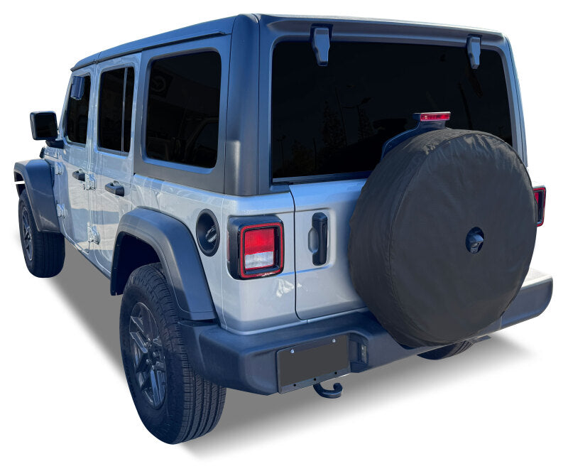 Covercraft Heavy Duty Spare Tire Cover w/ Back Up Camera Opening - XXLG ST1105BK