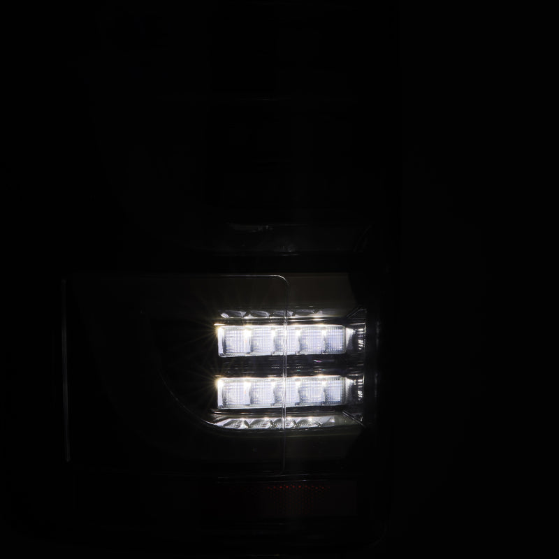 AlphaRex 15-20 Ford F150 Luxx-Series LED Tail Lights Alpha-Black 652030