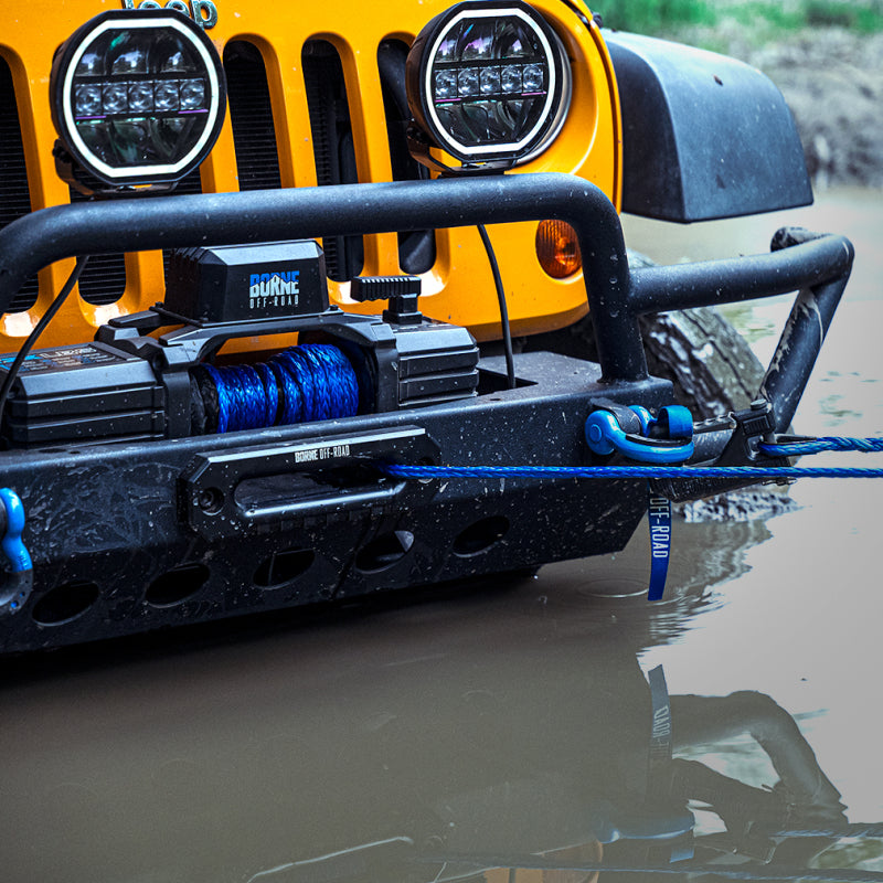 Borne Off-Road 10K Winch - Orange Synthetic Rope BNWN-10-SOR