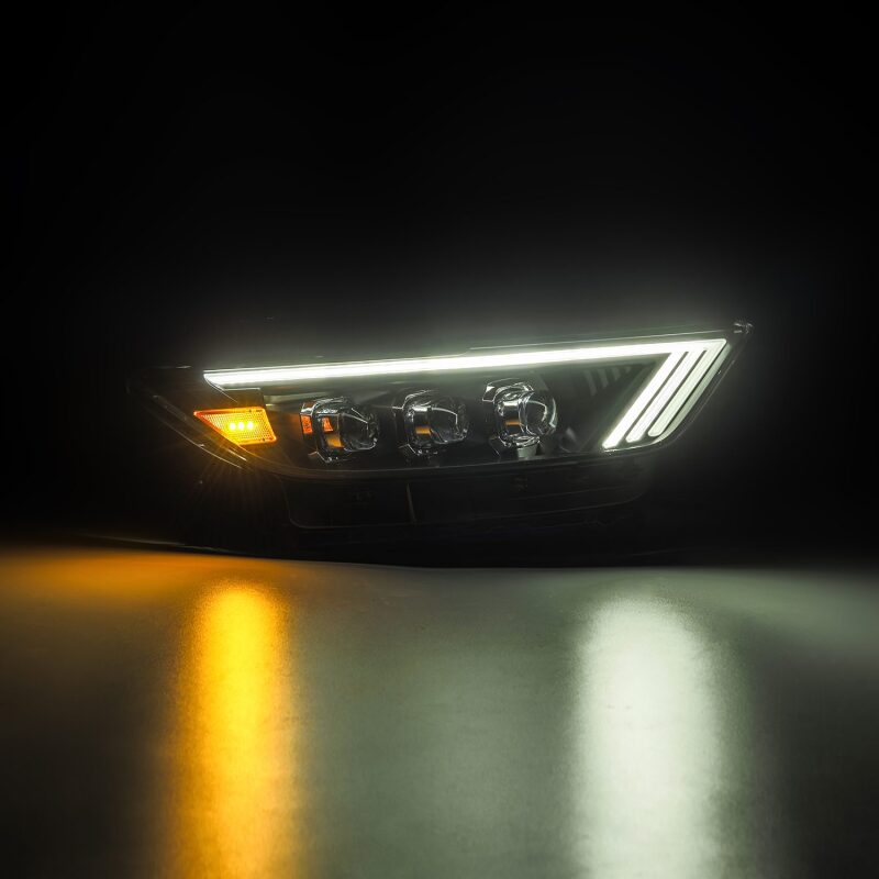 AlphaRex 15-17 Ford Mustang NOVA Series LED Projector Headlights Blk 880144