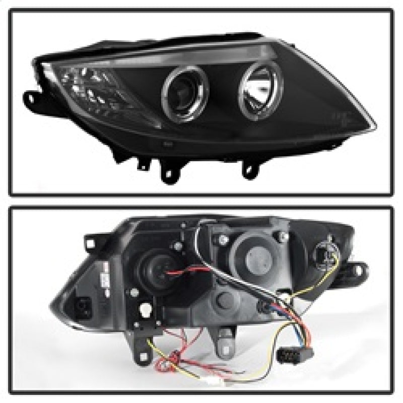 Spyder BMW Z4 03-08 Projector Headlights Halogen Model Only - LED Halo Black PRO-YD-BMWZ403-HL-BK 5029072