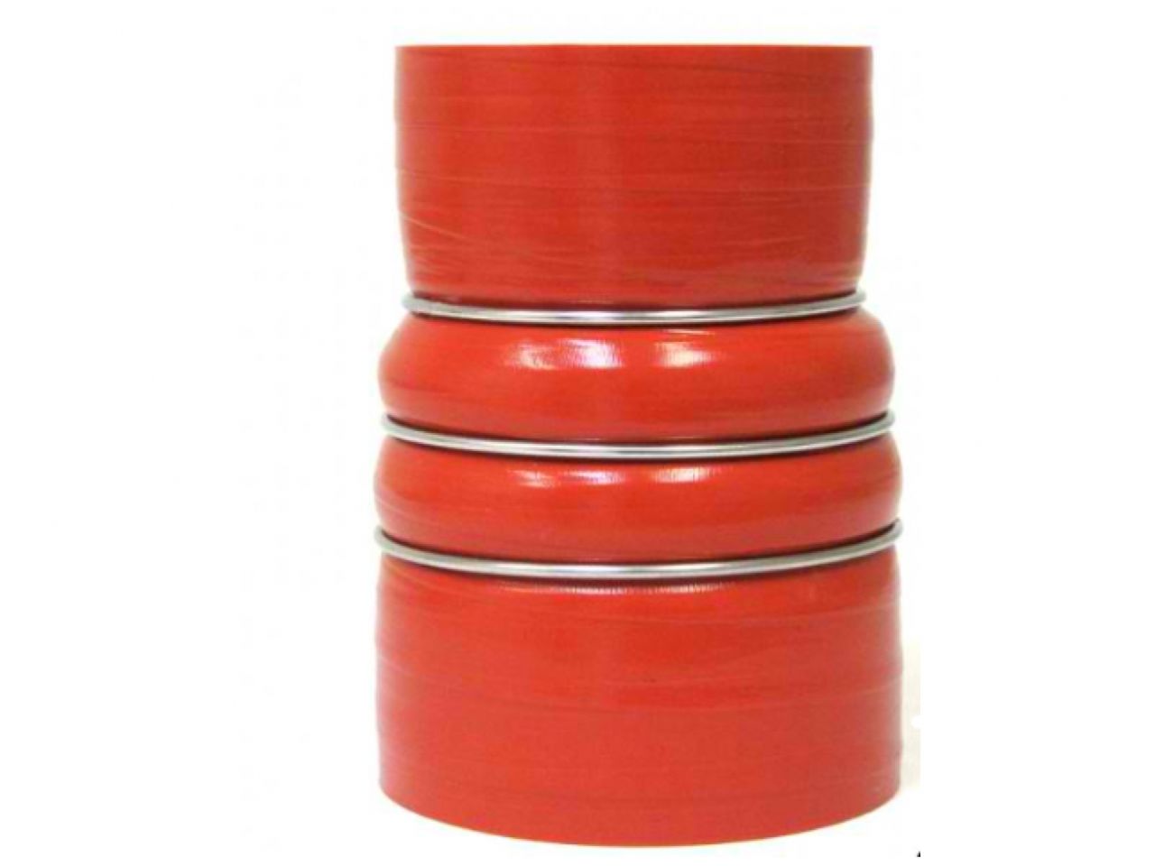 HPS 3-1/2" - 4-1/2" ID, 6" Length, Silicone Charge Air Cooler CAC Hose Double Hump Reducer Coupler Bellow Hot Side, Ultra High Temp 4-ply Aramid Reinforced, 89mm - 114mm ID