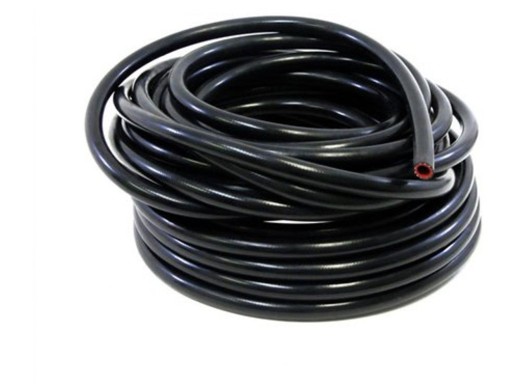 HPS High Temp 1/4" ID (6mm) Reinforced Silicone Heater Hose Black -10 Feet