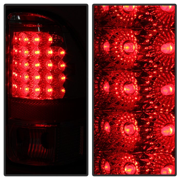 SPYDER Xtune Dodge Dakota 97-04 LED Tail Lights Black ALT-JH-DDAK97-LED-BK 9027017