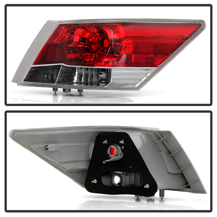 SPYDER 08-12 Honda Accord 4Dr OEM Style Tail Lights -Set - Red Clear (ALT-JH-HA084D-OE-RC) 9054693