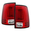 Spyder 09-16 Dodge Ram 1500 Light Bar LED Tail Lights - Red Clear ALT-YD-DRAM09V2-LED-RC 5084040