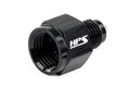 HPS AN Female to AN Male Reducer Adapter, Aluminum, Black