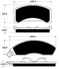 Porterfield Brake Pads for 1982 FORD THUNDERBIRD 10" R/Drums