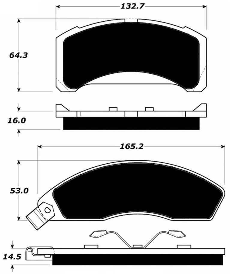 Porterfield Brake Pads for 1979 FORD MUSTANG V8