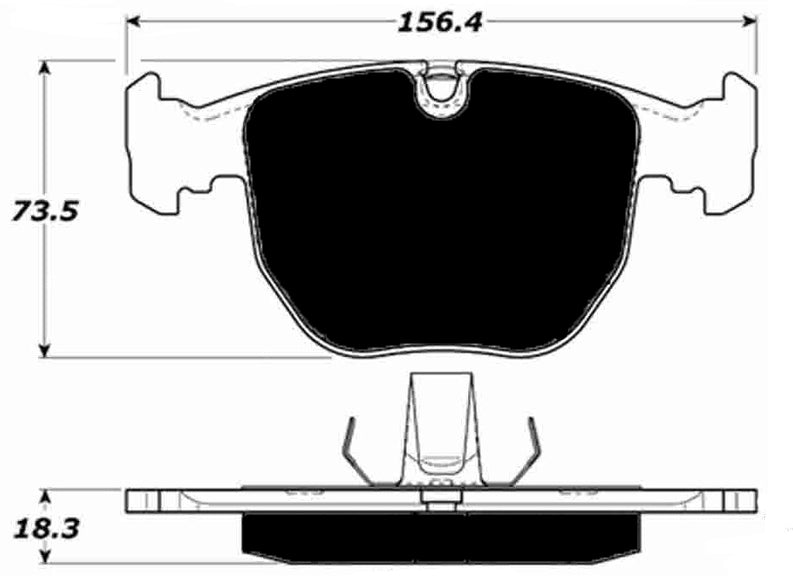 Porterfield Brake Pads for 2002 BMW X5 4.4i