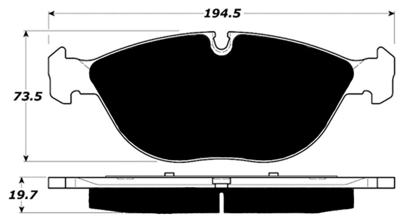 Porterfield Brake Pads for 2004 MERCEDES-BENZ E500 4-Matic